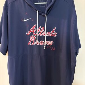 Nike Atlanta Braves Navy Pullover